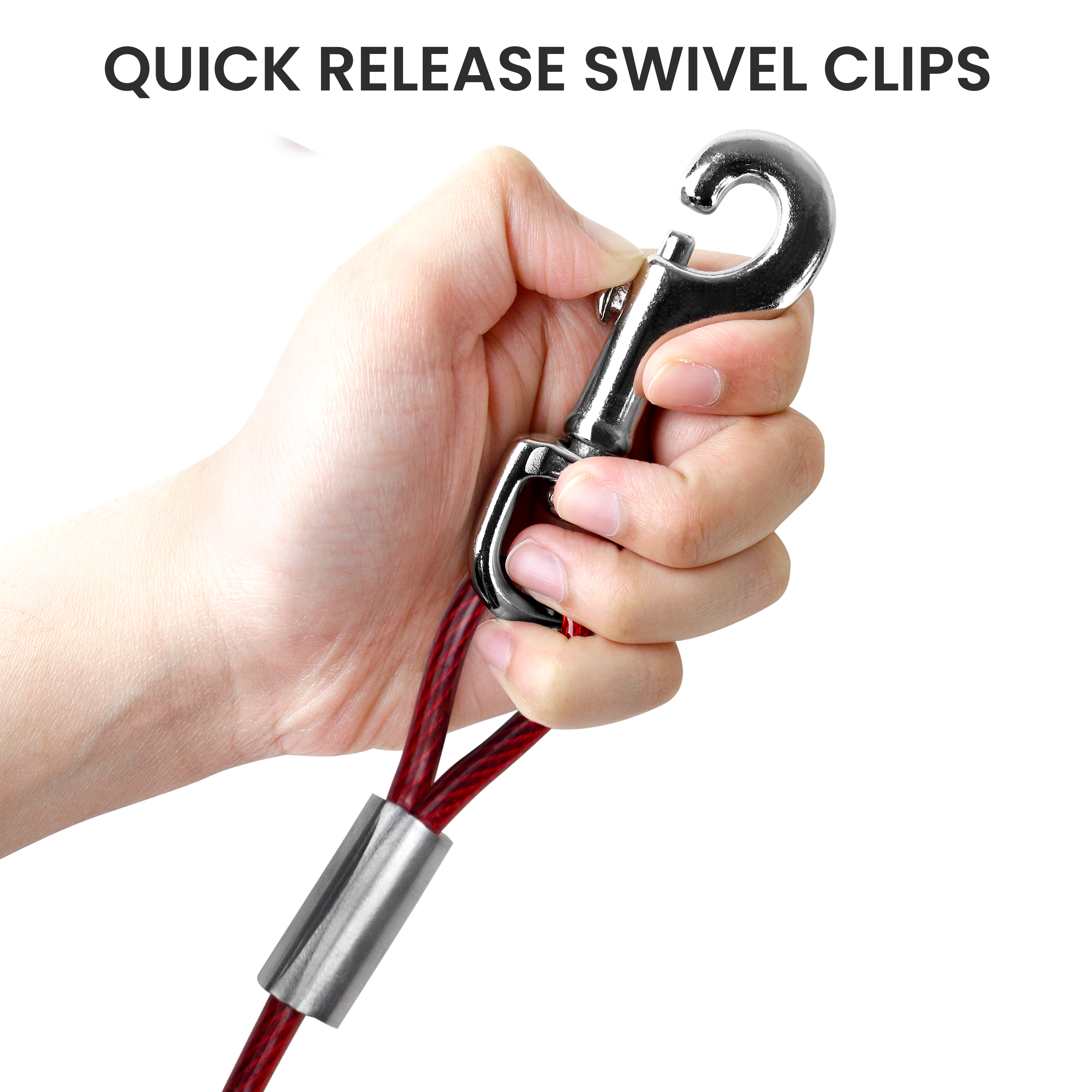 Close Up View of Cable Clip